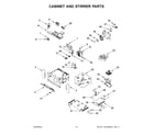 Jenn-Air JMW2427LM02 cabinet and stirrer parts diagram