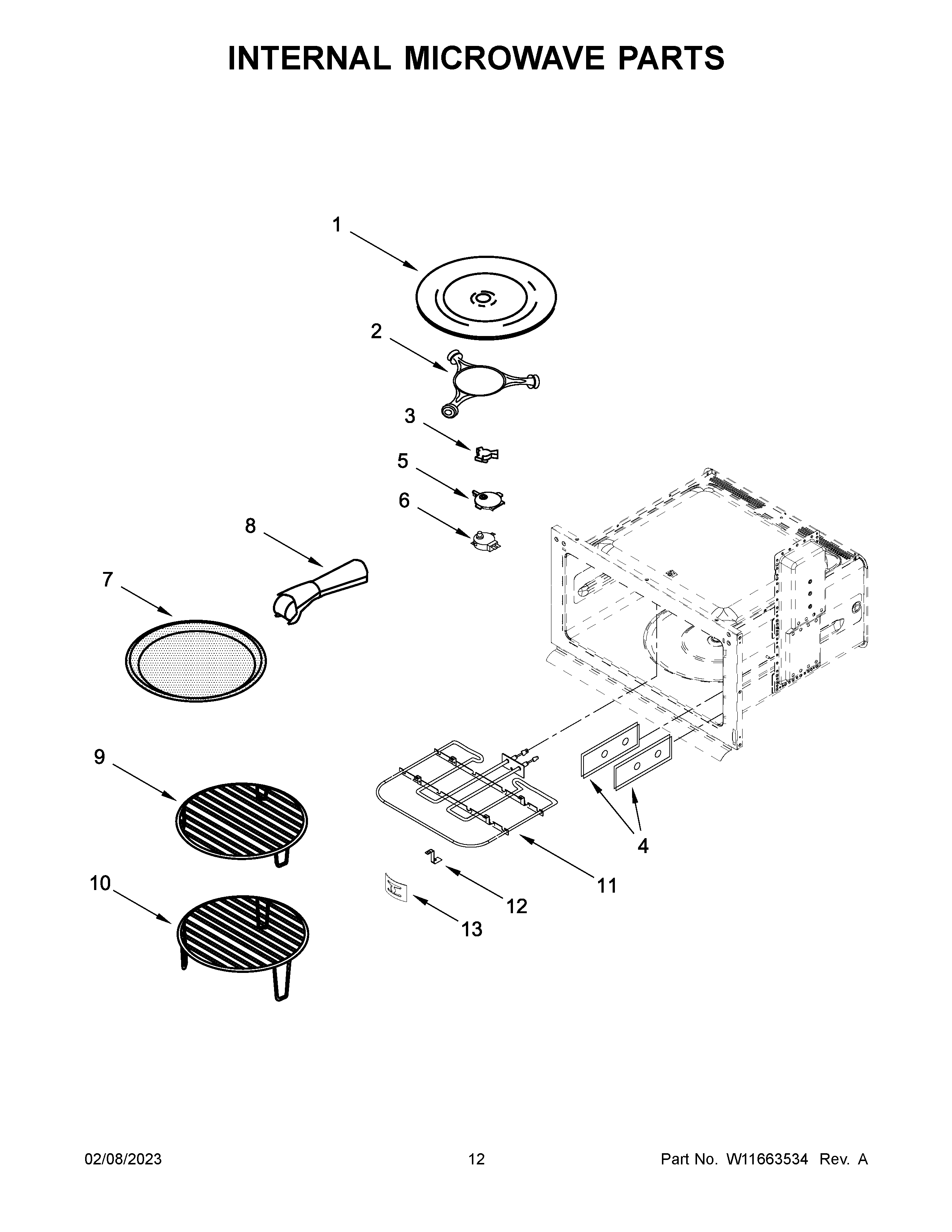 INTERNAL MICROWAVE PARTS