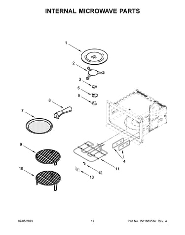 Internal microwave parts