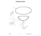 Whirlpool YWML35011KW00 turntable parts diagram