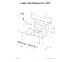 Whirlpool YWML35011KS0 cabinet and installation parts diagram