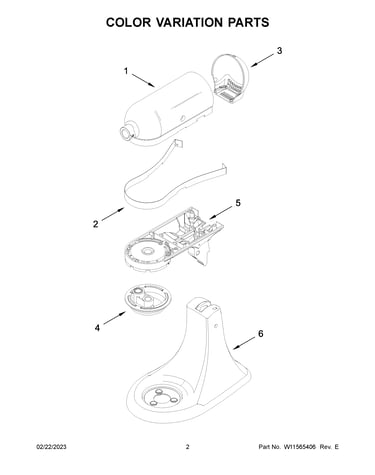 Color variation parts