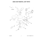 KitchenAid 5KSM195PSAPT0 base and pedestal unit parts diagram