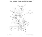 KitchenAid 5KSM195PSAHI0 case, gearing and planetary unit parts diagram