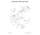 KitchenAid 5KSM195PSADR0 motor and control unit parts diagram