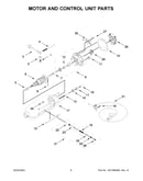 Motor and control unit parts