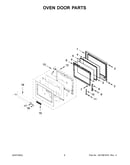 Oven door parts