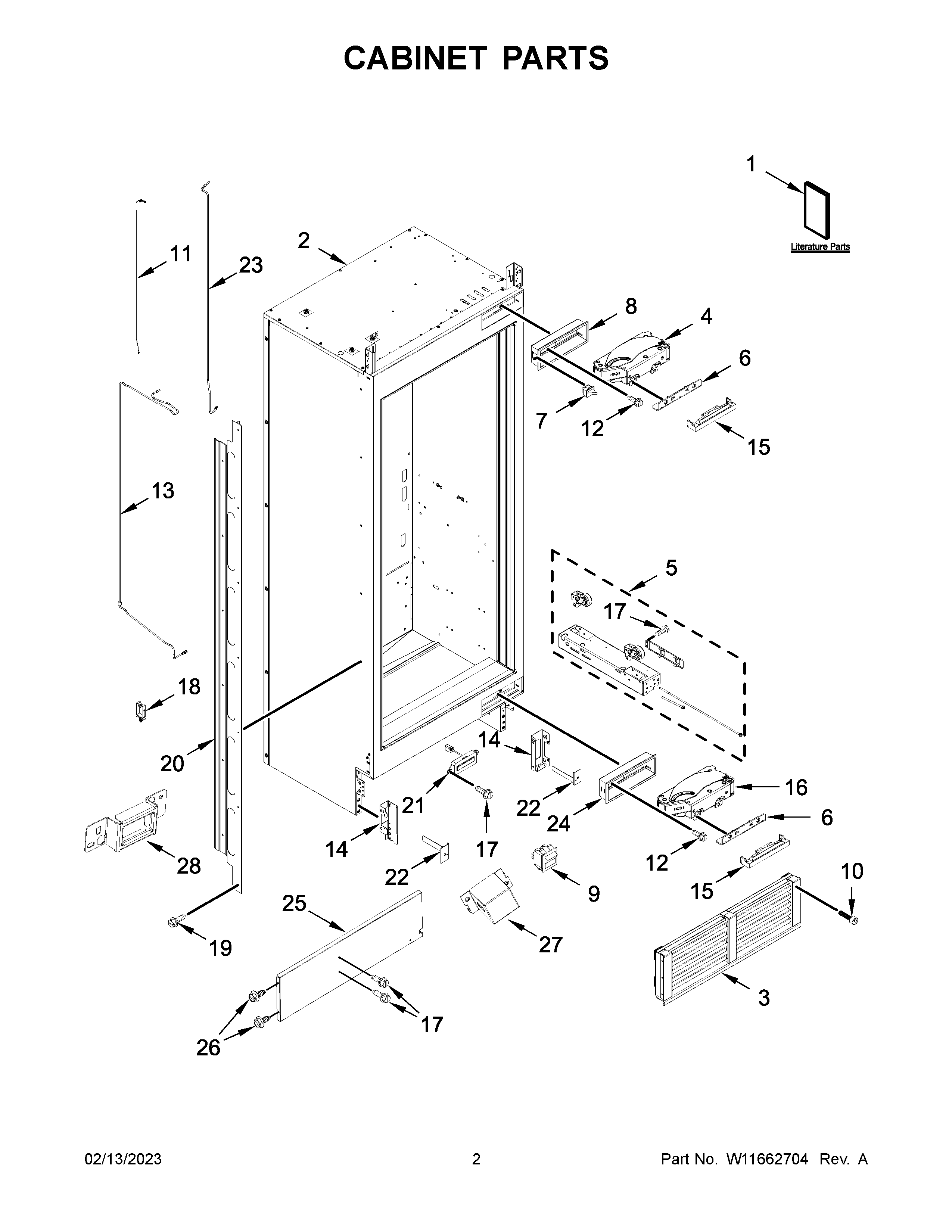 Cabinet parts