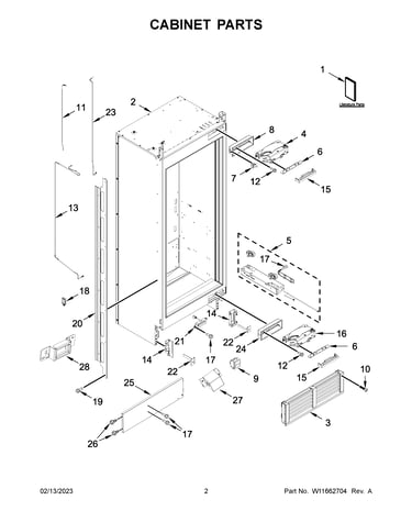 Cabinet parts