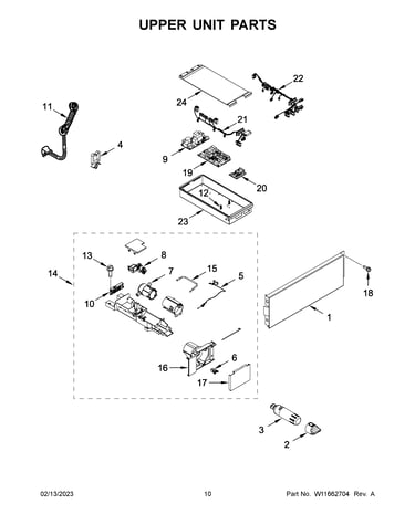 Upper unit parts