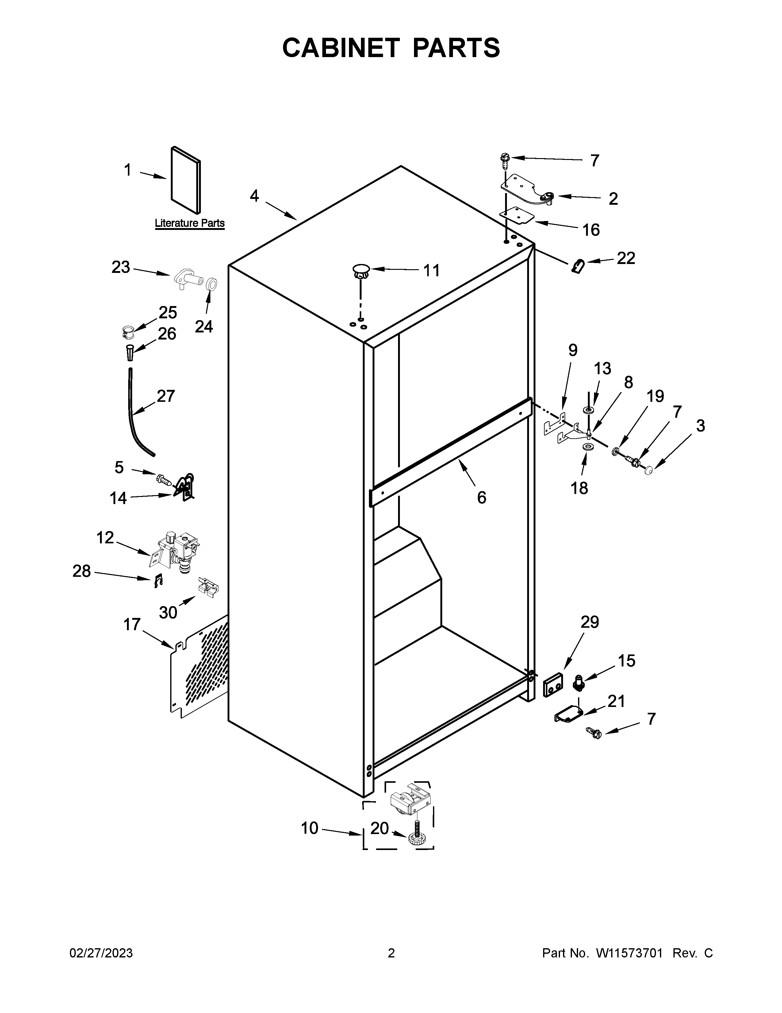 Cabinet parts