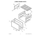 Jenn-Air JUCFP242HX11 lower drawer parts diagram