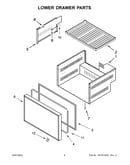 Lower drawer parts