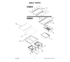 Whirlpool WRT518SZKV01 shelf parts diagram