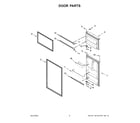 Whirlpool WRT518SZKV01 door parts diagram