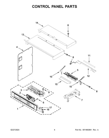 Control panel parts