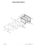 Oven door parts