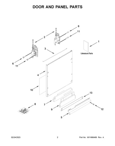 Door and panel parts