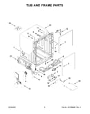 Tub and frame parts