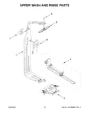 Upper wash and rinse parts