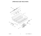 KitchenAid KDTM704LPA1 upper rack and track parts diagram