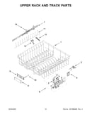Upper rack and track parts