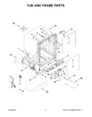 Tub and frame parts