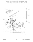 Pump, washarm and motor parts
