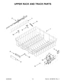 Upper rack and track parts