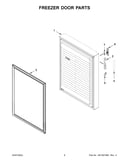 Freezer door parts