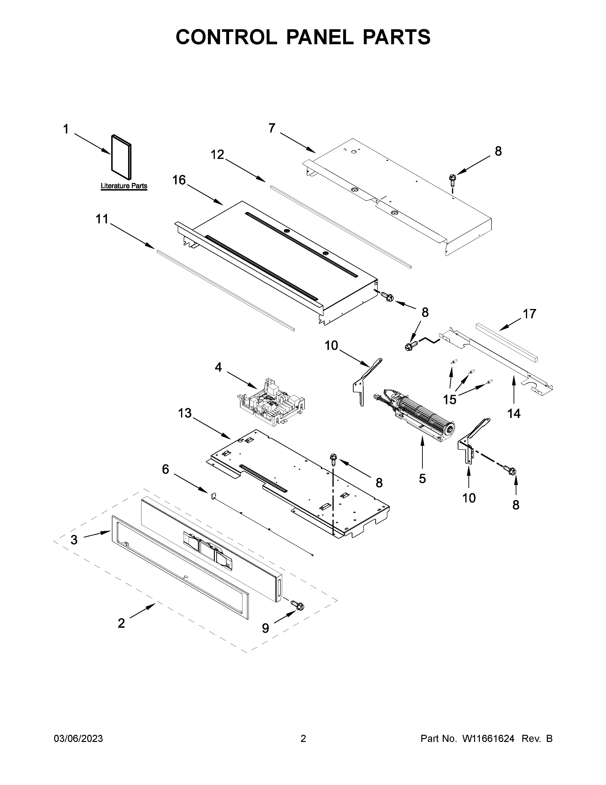 Control panel parts