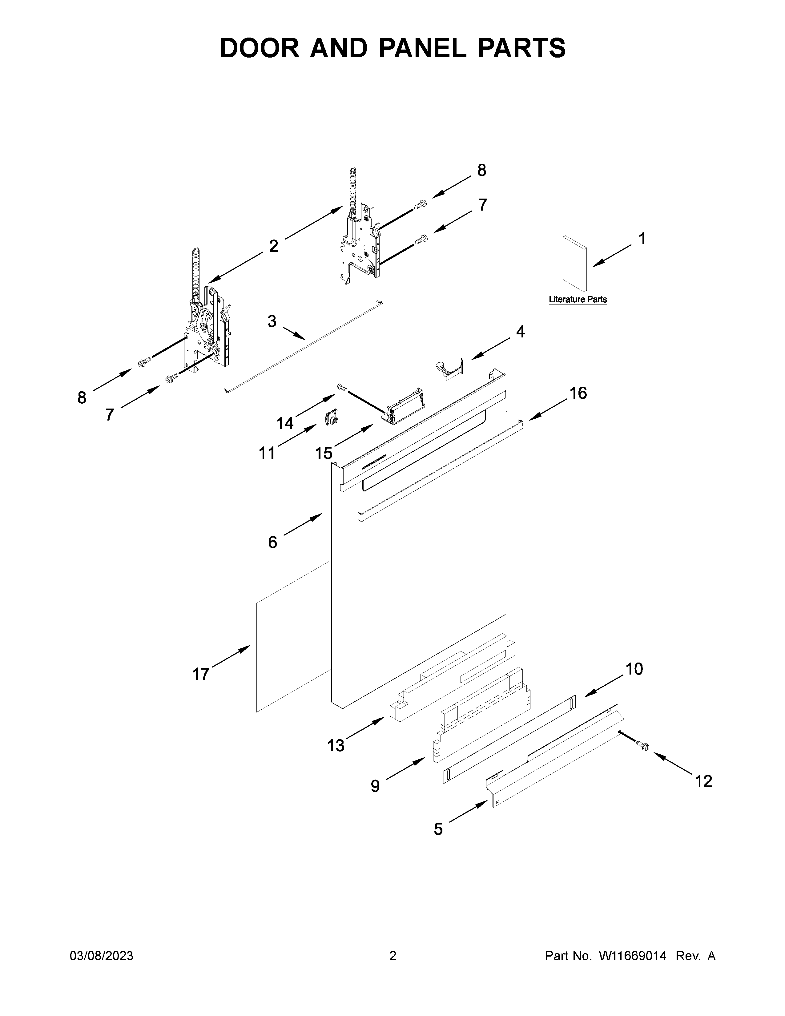 Door and panel parts
