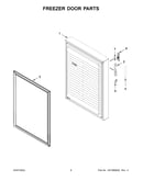 Freezer door parts