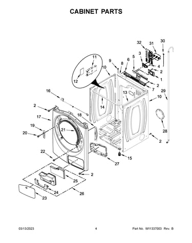 Cabinet parts