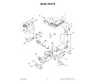 Whirlpool WHD560CHW0 base parts diagram