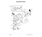 Whirlpool WHD560CHW0 bulkhead parts diagram