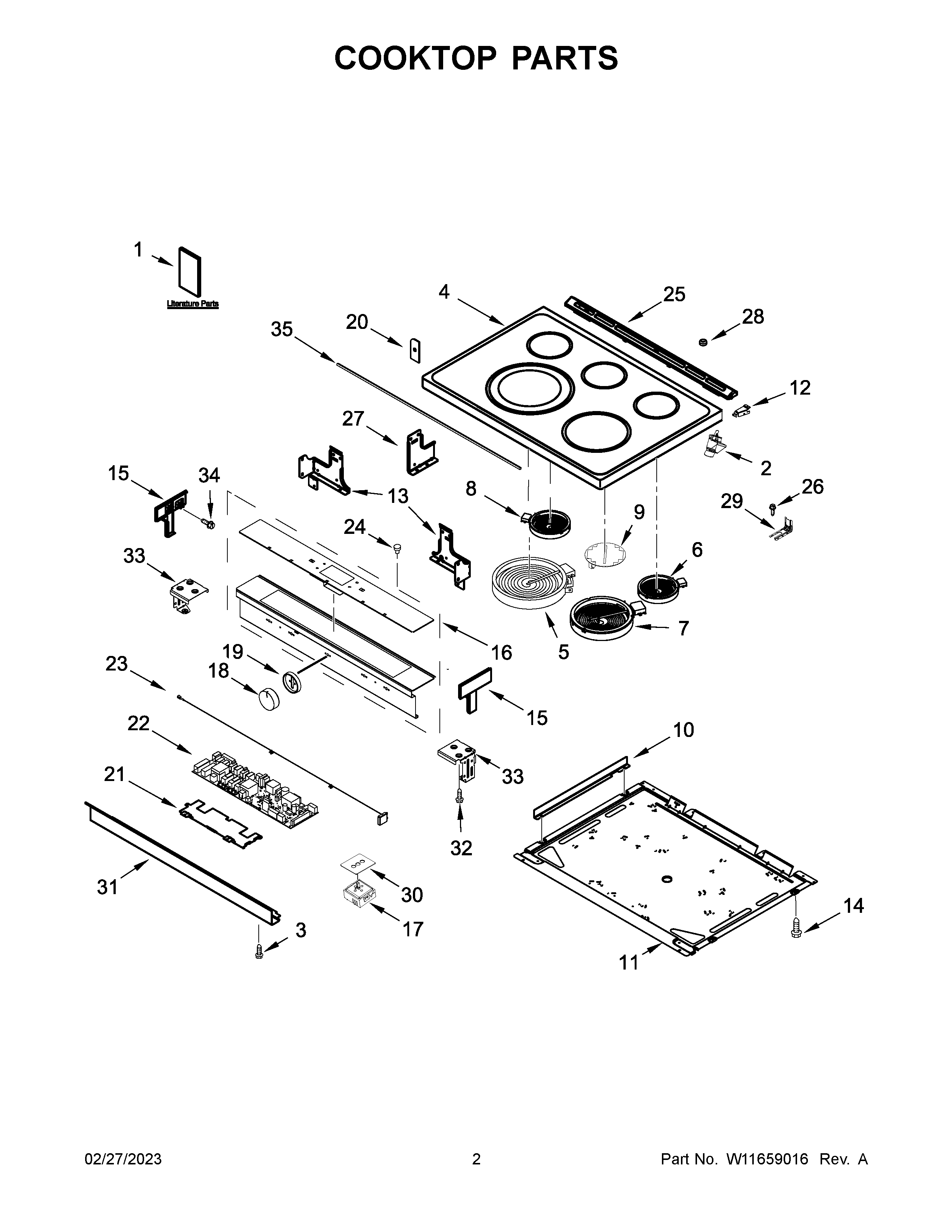 COOKTOP PARTS