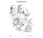 Whirlpool 8TWGD5010PW0 bulkhead parts diagram