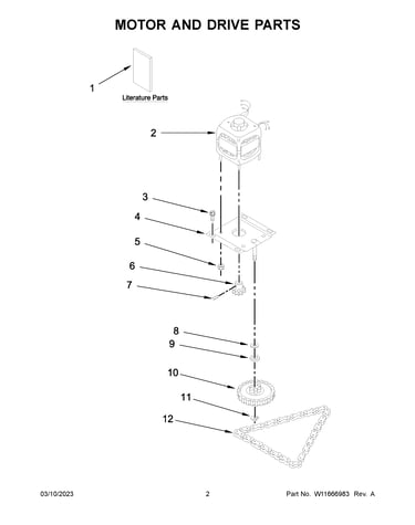 Motor and drive parts