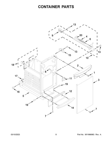 Container parts