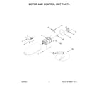 KitchenAid KSM97CU5 motor and control unit parts diagram