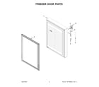 KitchenAid KBBX104EPA04 freezer door parts diagram