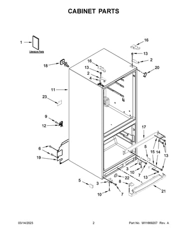 Cabinet parts