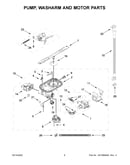 Pump, washarm and motor parts
