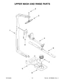 Upper wash and rinse parts