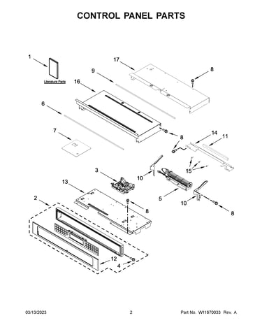 Control panel parts
