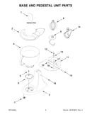 Base and pedestal unit parts