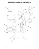 Base and pedestal unit parts