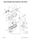 Case, gearing and planetary unit parts