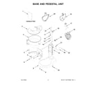 KitchenAid KSM70SKXXBS0 base and pedestal unit diagram